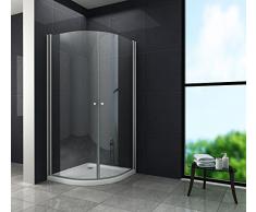 Duschkabine MARISO 90 x 90 x 190 cm (Viertelkreis)