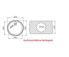 Pyramis 100034704 CR Einbaubecken Edelstahl, poliert