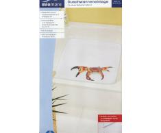 Duschwanneneinlage 55 x 55 cm weiß mit Krebs Motiv Rutschmatte