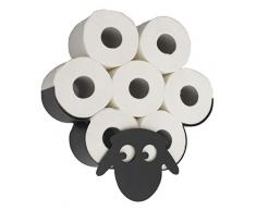 DanDiBo Toilettenpapierhalter Schaf Wand Schwarz Metall Toilettenrollenhalter WC Rollenhalter Ersatzrollenhalter Klopapierhalter