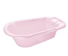 Rotho Babydesign Badewanne, Mit Ablaufstöpsel, 0-12 Monate, Bella Bambina, Sweet Rose (Rosa), 200200268