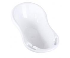 Baby Badewanne 84 cm mit Stöpsel weiß Babywanne