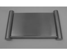 DeLanwa Massiv Edelstahl Seifenablage 102 x 150 Seifenkorb gebürstet, 761323.0