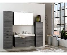 Waschtisch Badezimmermöbel Waschbecken Badezimmer Badmöbel Bad Graphit I