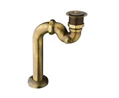 EXCLUSIVE LINE® Retro Freistehende Badewanne Oval Wanne GRACIA 185x83 cm mit Ablaufgarnitur Farbe: Messing im SET