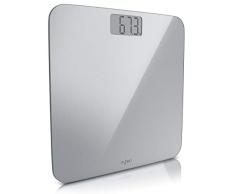 MyBeo - digitale Personenwaage im Slim Design - Körperwaage - 6 mm Sicherheitsglas großes LCD-Display max. 180 kg Messauflösung 0,1 kg automatisches Ein- und Ausschalten - weight scale kg lb