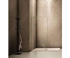 60x200cm Walk in Duschwand Duschtrennwand 8mm Easy-clean Nano Glas Duschabtrennung