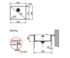 Franke Box BXX 210/110-50 Edelstahl-Spüle glatt Einbaubecken Unterbauspüle Küche