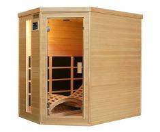 Infrarotkabine Kolding mit Triplex-Heizsystem / Hemlockholz