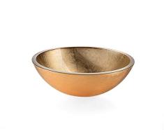 Lineabeta 53695.29.30 Glaswaschbecken Handwaschbecken gold Ø 30 cm