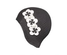 Fashy Damen Badehaube Luftgefüllte Gummi, schwarz, 3119