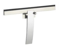 WENKO 18172100 Badezimmerwischer Gela, Duschabzieher , Zinkdruckguss, 24 x 16 cm, Glänzend