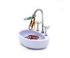 Kitchen-dream Büroklammerhalter Magnetisch Holder, Badezimmer-Küche-Handwaschbecken Design-Büroklammer-Halter-Home Office Dekoration Containe -Tisch oder Schreibtisch Organizer Lustiges Briefpapier