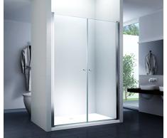 Nischentür Duschtür Duschkabine Dusche Duschwand Seitenwand 6 mm Sicherheitsglas (ESG) (130x195cm)