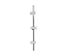 Brausestange 100 cm Wandstange SUN - mit variablen Wandbefestigungen, verchromt