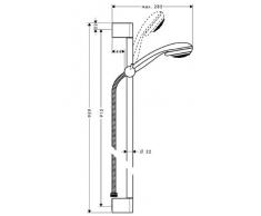 Hansgrohe Crometta 85 Variojet Brauseset, Chrom