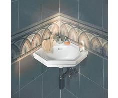 Duravit Eckwaschbecken 1930 Breite 60cm 1 Hahnloch, weiß 793420000, 793420000