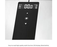 ProfiCare PC-PW 3008 BT 9in1 Edelstahl-Diagnosewaage mit Bluetooth-Funktion, Multifunktions-LCD-Display, Zusatzfunktionen über Smartphone-App