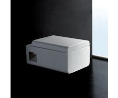 EAGO Design Hänge-WC WD333P - Tiefspüler, randlos, Soft-Close-Deckel + Nano-Beschichtung