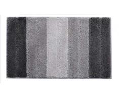 FSHB Absorbierende Badezimmermatte Eingangstürmatte rutschfeste Badezimmermatte Absorbierende Komfortwanne aus weichem Plüsch rutschfeste Teppichmatte, Hellgrau, 450X650X