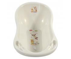 Baby Badewanne 84 cm mit Stöpsel Disney Winnie Pooh perl weiß Babywanne