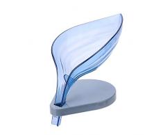 ZoneYan Blattform Hohl Seifenhalter, Einfache Blattform Seifenkiste, Aufbewahrungsbox für Seife, Leaf Seifenhalter, Drain Seifenkiste Blattform Kunststoff Seifenschale für Bad Küche