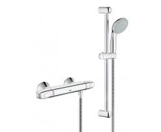 GROHE Grohtherm 1000 | Brause- und Duschsysteme - BRAUSETHERMOSTATSET | mit Tempesta 100 Brausegarnitur, 600 mm Brausestange | 34151003