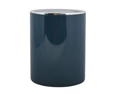 MSV Bad Serie Aspen Design Kosmetikeimer Bad Treteimer Schwingdeckeleimer Abfallbehälter mit Schwingdeckel 6 Liter (ØxH): ca. 18,5 x 26 cm Pastell Petrol
