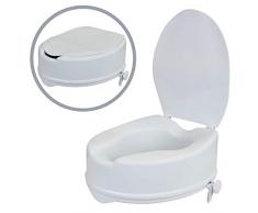 1PLUS Health WC Sitz Erhöhung Toilettensitzerhöhung Toilettenaufsatz mit Deckel (15cm)