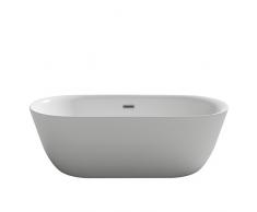 Design Badewanne Lausanne weiss Acryl Doppelwand Wanne für Ihr Bad Top Qualität freistehend