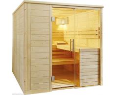 WelaSol Massivholz Sauna Aura inkl. EOS Ofen und Steuerung