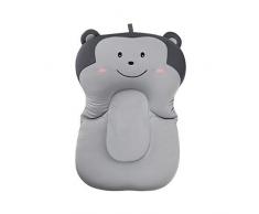 belupai Baby Bad Pad Neugeborenen Baby Faltbare Baby Badewanne Pad Stuhl Regal Neugeborenen Badewanne Sitz Infant Unterstützung Kissen Mat(Grauer Affe)