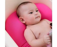 belupai Baby Bad Pad Neugeborenen Baby Faltbare Baby Badewanne Pad Stuhl Regal Neugeborenen Badewanne Sitz Infant Unterstützung Kissen Mat(Rose rot)