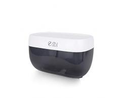 SLHP Feuchtpapierbox Multifunktion Badezimmer Toilettenpapier Wandhalterung Toilettenpapierhalter Kunststoff Wasserdicht WC Badaccessoires (Schwarz)