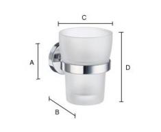 Zahnbürstenbecher / Zahnputzbecherhalter / Bad Artikel / Bad Accessoires / Zahnputzbecher / Smedbo