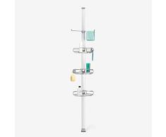 simplehuman, Spann-Duschcaddy, gebürsteter Stahl, 5 Jahre Garantie