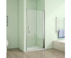 100x195cm Duschtür Duschabtrennung Nischentür Duschwand Dusche Drehtür mit Nano Echglas