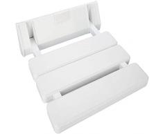 WUPYI2018 Duschsitz Duschklappsitz Bis 130kg Duschsitz Dusch Klappsitz zur Wandmontage Duschhilfe Duschhocker Durable Weiß