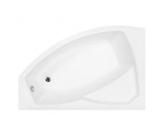EXCLUSIVE LINE® Eckbadewanne Eckwanne Rima 150x95 cm Rechts mit Schürze und Kopfstütze