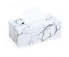 GORESE Kosmetiktücherbox Tücher Box aus Leder (Marble)