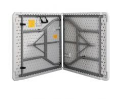 Monzana Buffettisch Tisch klappbar Kunststoff weiß 76x183 cm Campingtisch Partytisch Klapptisch
