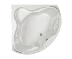 Aqualuxbad Badewanne Wanne Raumsparbadewanne eckbadewanne eckwanne rechteck Acryl, Schürze:ohne Schürze