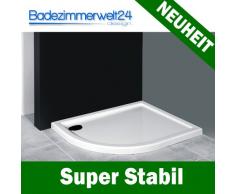 Rechteck Duschwanne/Duschtasse AQUABAD® | Komplettset Comfort Basic 90x120cm | inkl. Styroporträger und Ablaufgarnitur/Siphon Viega Tempoplex | (Gesamthöhe inkl. Träger 16 cm) zum Befliesen