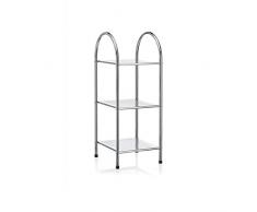 CARO-Möbel Badregal Standregal Haushaltsregal Handtuchregal Playa aus verchromtem Metall mit 3 Ablagen