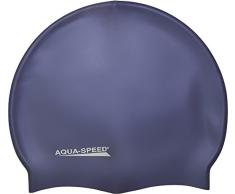 Aqua Speed Schwimmhaube Damen & Herren | Badekappe Frauen | Schwimmkappe Super-Stretch Mädchen & Jungs| Badehaube | Schwimmmütze wasserdicht | Silicone Swimming Cap | Bathing | blau 17 | Mega