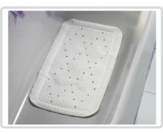 Badematte Badewannenmatte, weiss - Antirutsch-Einlage Sicherheitseinlage Badewannen-Einlage