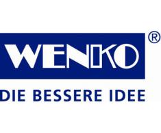 WENKO Stand WC-Garnitur Siena, Ständer für Toilettenpapier & Toilettenbürste, WC-Papierhalter, stehender Rollenhalter inkl. Bürste, Stahl, Ø 19 x 63 cm, chrom