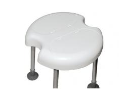 Drive Medical mit zwei Hygieneaussparung, Duschhocker Delphi, weiß