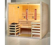 Infraworld Sauna Opal Massiv Größe 210x210 cm in Fichte 391045