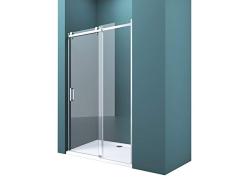 Mai & Mai 160cm Höhe:195cm Nischentür Duschtür Schiebetür Duschabtrennung 8mm Sicherheitsglas mit Nanobeschichtung Ter04